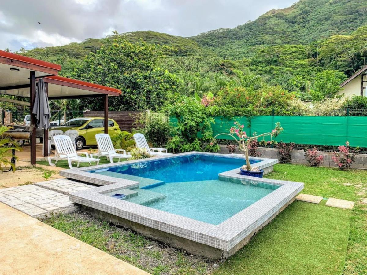 MOOREA - Villa Maoe Pool Afareaitu Esterno foto